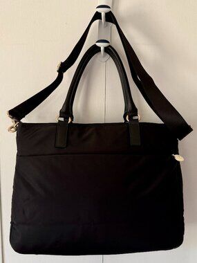 Lo & Sons Brookline Laptop Tote - Black Nylon